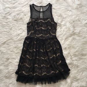 Black lace dress